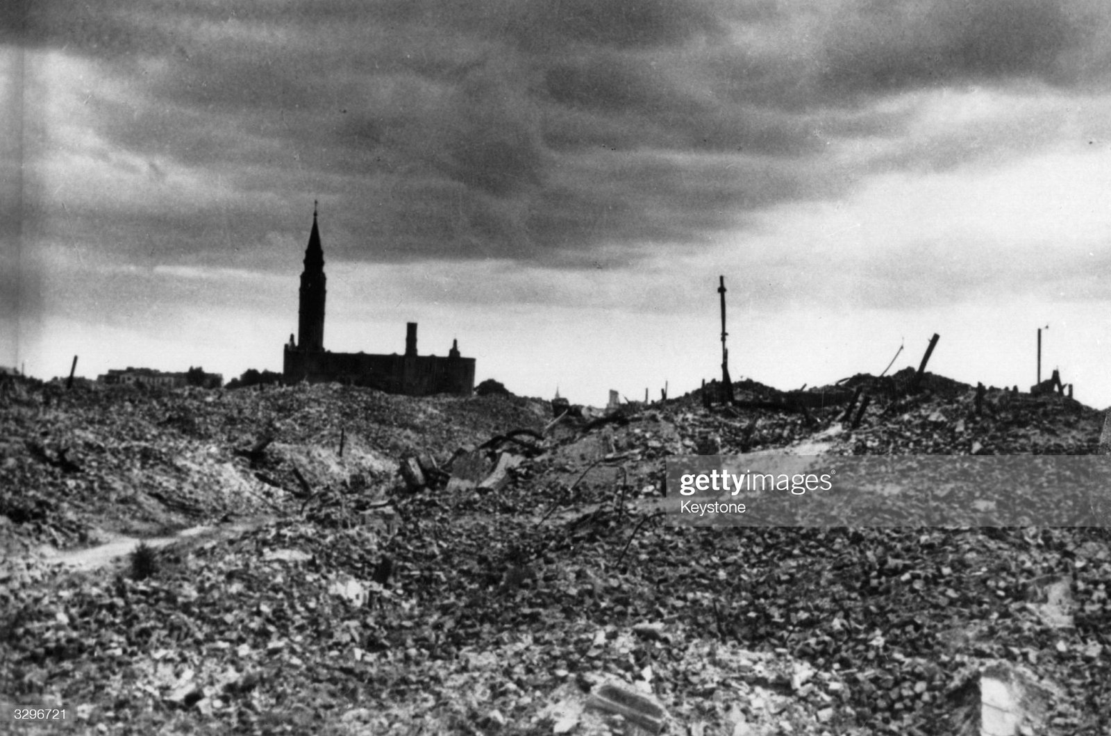 circa 1943:  Military efforts of the Jewish community against the atrocities committed by the Nazis started on April 19th and lasted until mid-July. The Warsaw Uprising was followed by insurrection in the Bialystok Ghetto and mutinies at Treblinka and Sobibor. During the liquidation of the Warsaw Ghetto the 'Stroop's Report' was prepared; this album was used as evidence at the Nuremberg Trials.  (Photo by Keystone/Getty Images)